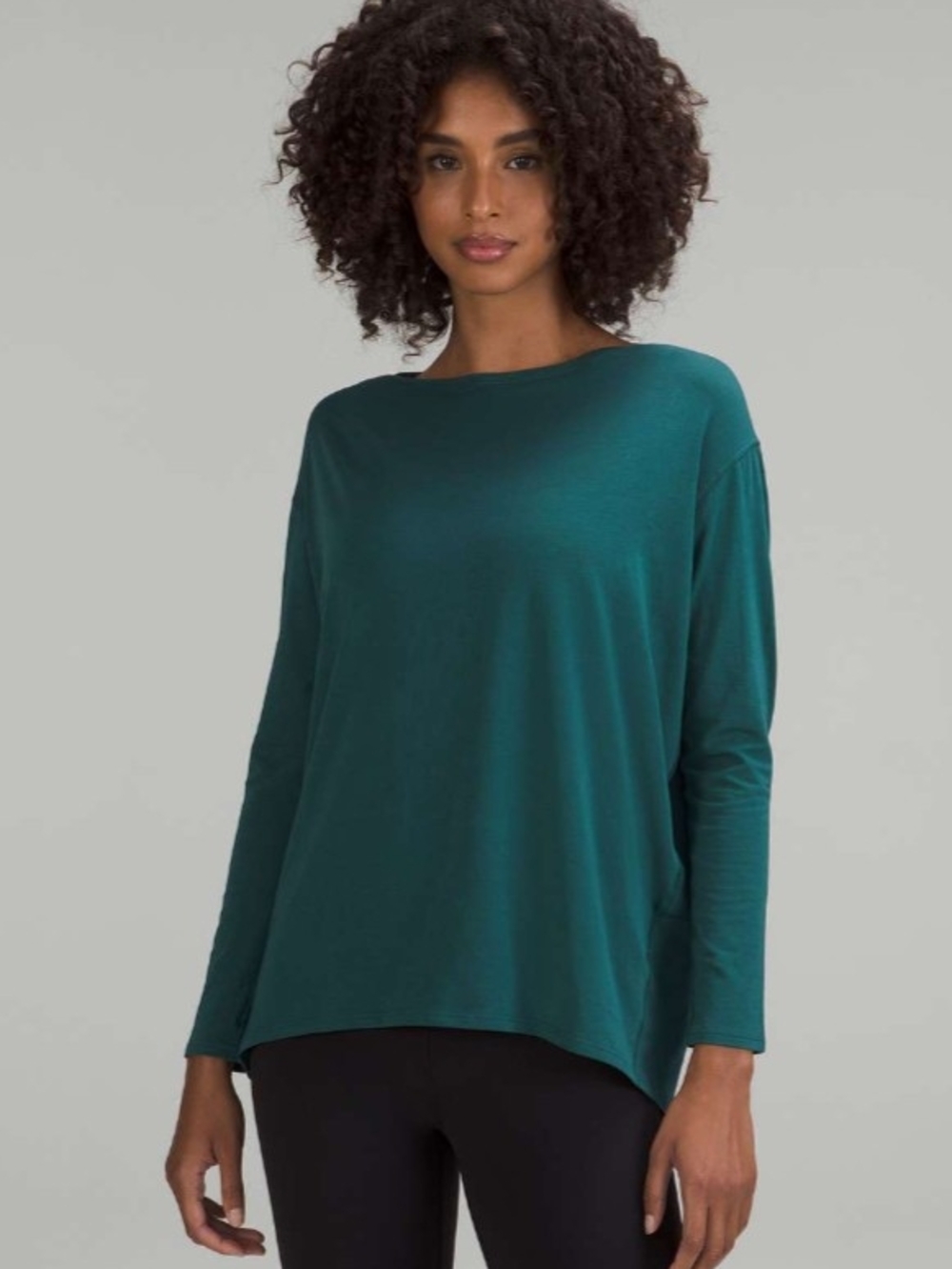 Lululemon Back In Action Long Sleeve ShirtGreen Jasper